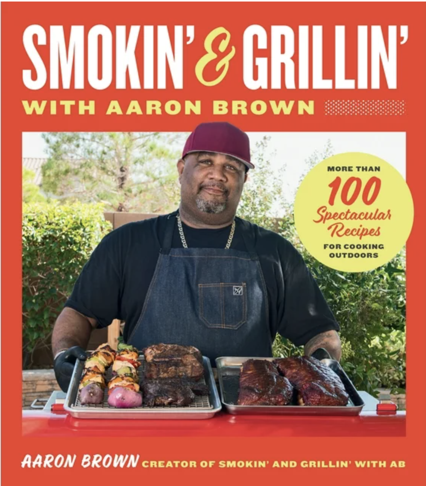 <p><a href="https://go.redirectingat.com?id=74968X1596630&url=https%3A%2F%2Fwww.walmart.com%2Fip%2FSmokin-and-Grillin-with-Aaron-Brown-Signed-Edition%2F5421163408%3Fveh%3Daff%26adid%3D1500000020090000065562%26cn%3D39073&sref=https%3A%2F%2F" rel="nofollow noopener" target="_blank" data-ylk="slk:Shop Now;elm:context_link;itc:0;sec:content-canvas" class="link rapid-noclick-resp">Shop Now</a></p><p>Smokin' and Grillin' with Aaron Brown Cookbook</p><p>Walmart</p><p>$28.00</p>