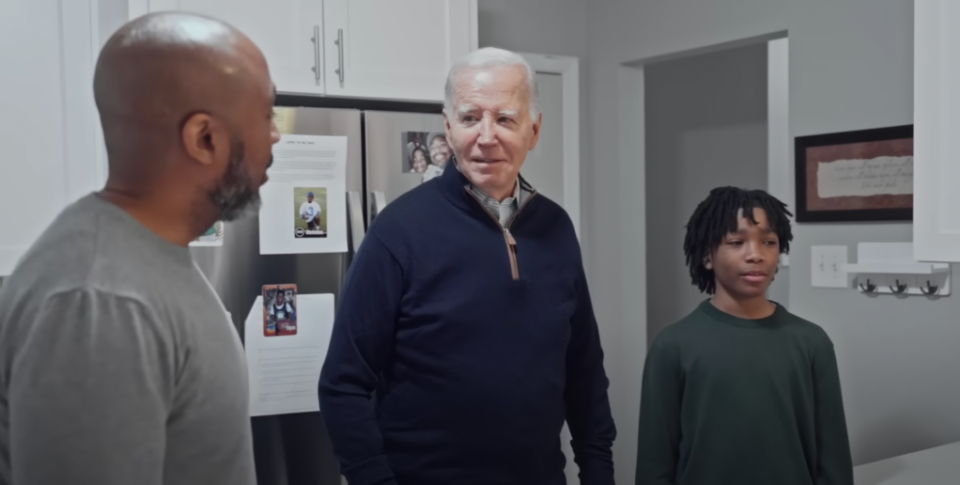 President Joe Biden visits the home of Eric and his two sons in Raleigh, North Carolina. (Photo: Biden-Harris Campaign)