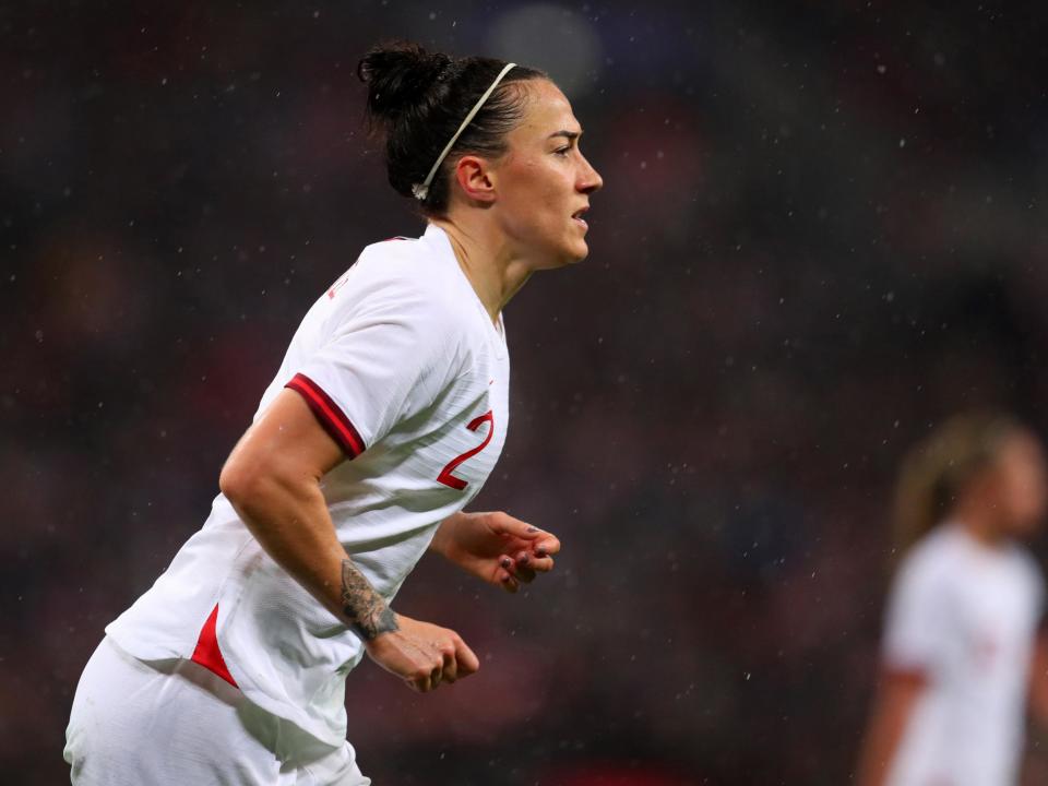 Lucy Bronze says England Women have to improve after a disappointing performance at Wembley: Getty