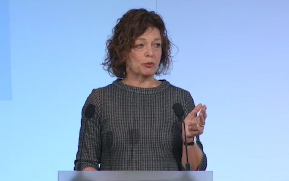 Julia Waters speaks at the National Association of Head Teachers conference in April last year