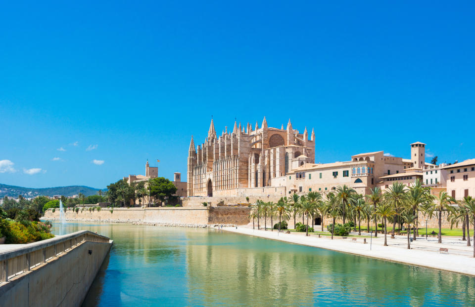 The beautiful city of Palma is a must-see in Mallorca. (Getty Images)