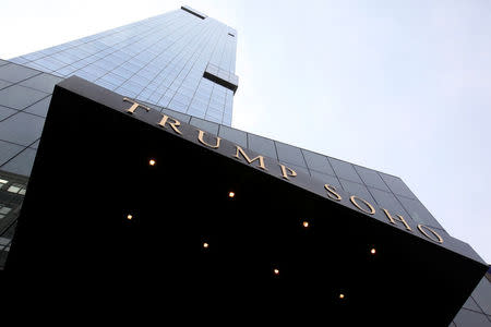 FILE PHOTO: The Trump Soho Hotel is seen in New York, U.S. on April 9, 2010. The first Trump Hotel built in Downtown New York, a 46-story, 391-room luxury hotel condominium. REUTERS/Jessica Rinaldi/File Photo