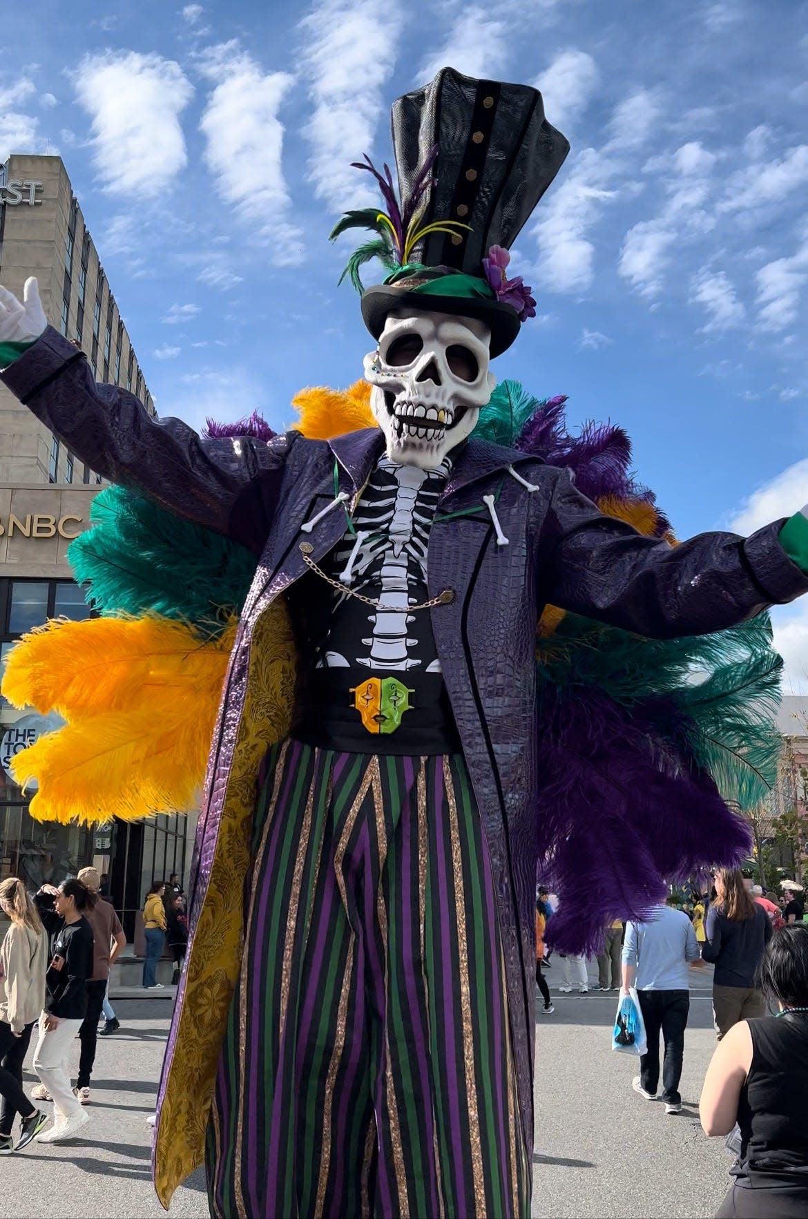 Lora Sauls said the parade performers, who are cast around November, come from all walks of life, from professional dancers to past Halloween Horror Nights scareactors to people who've never performed before.