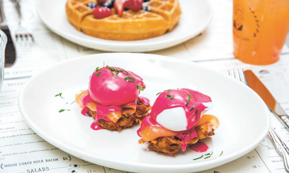 Make Instagram-Worthy Eggs Benny with Beet Hollandaise Sauce