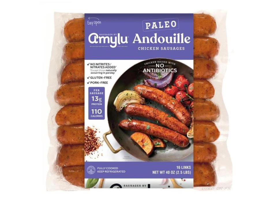 amylu paleo andouille chicken sausages