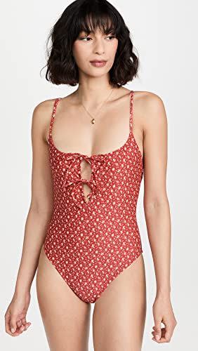 29) Second Wave Tie Front Swimsuit