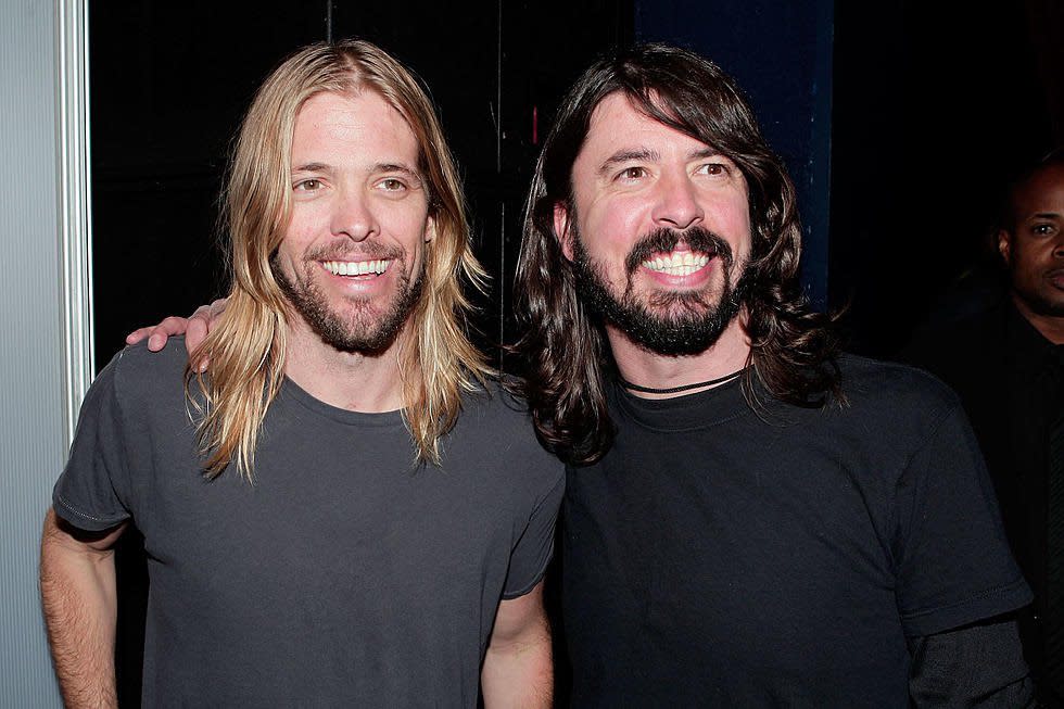 Taylor Hawkins and Foo Fighters lead singer Dave Grohl.