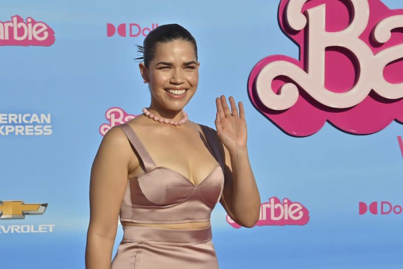 America Ferrera attends the Los Angeles premiere of "Barbie" in July. File Photo by Jim Ruymen/UPI