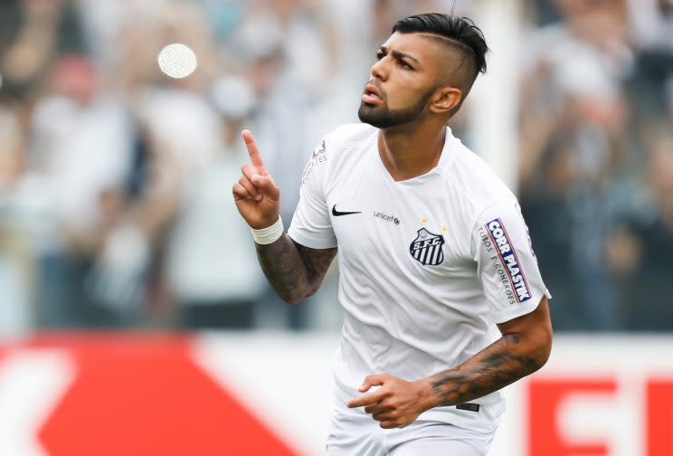 Brazilian winger Gabriel Barbosa has been dubbed the next Neymar. (Getty Images)