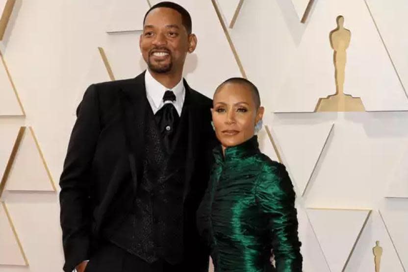 Will Smith y Jada Pinkett Smith en la alfombra roja de los Óscar.