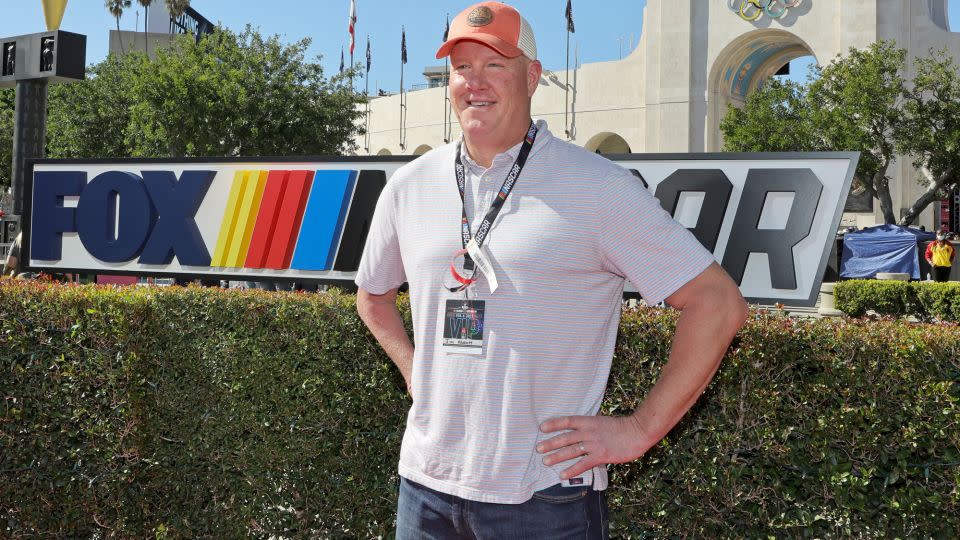 Abbott pictured attending NASCAR's Busch Light Clash at Los Angeles Coliseum in 2022. - Kevin Winter/Getty Images