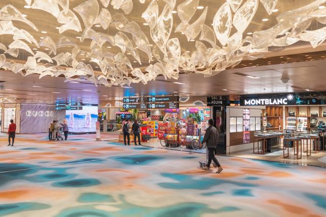 Changi Airport T2 reopens fully with 4-storey waterfall display