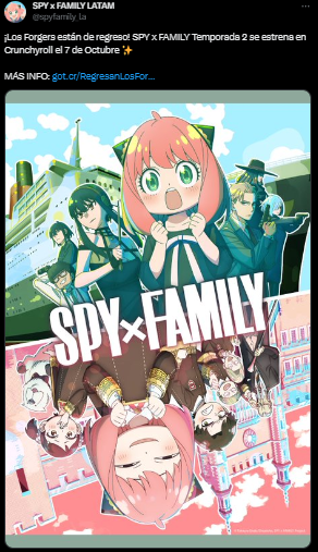 Cuándo se estrena la Temporada 2 del anime de Spy x Family