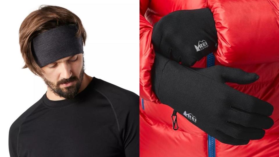 Best gifts for runners: Smartwool Headband & REI Coop Liner Gloves