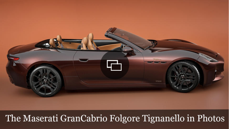 The Maserati GranCabrio Folgore Tignanello in Photos