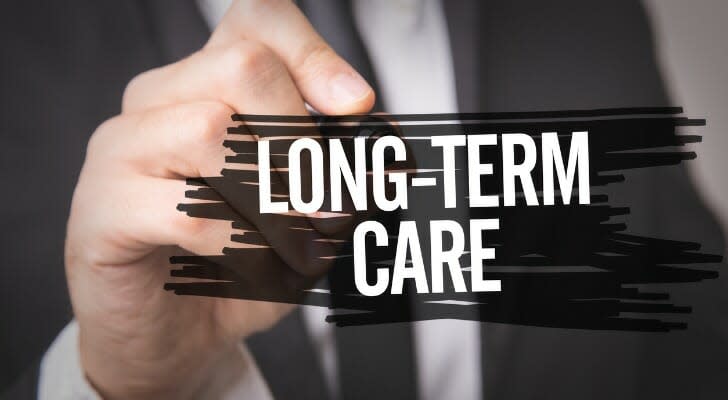 A sign that says &quot;LONG-TERM CARE&quot;