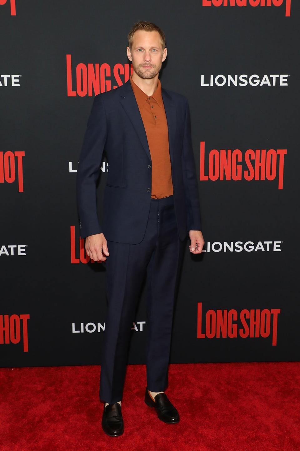 Alexander Skarsgård konnte sich bei der “Long Shot”-Premiere sehen lassen (Bild: Getty Images)