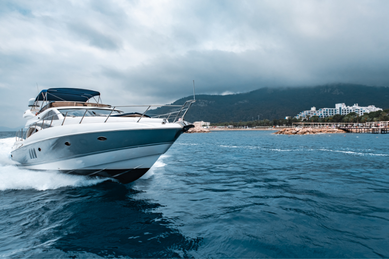 Luxury Yacht on Sea