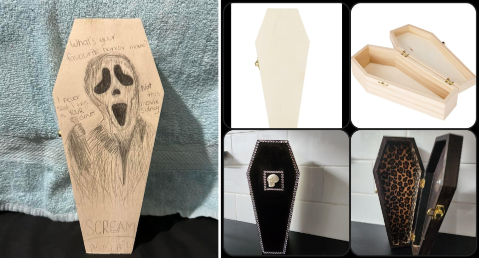 Kmart coffin makeover