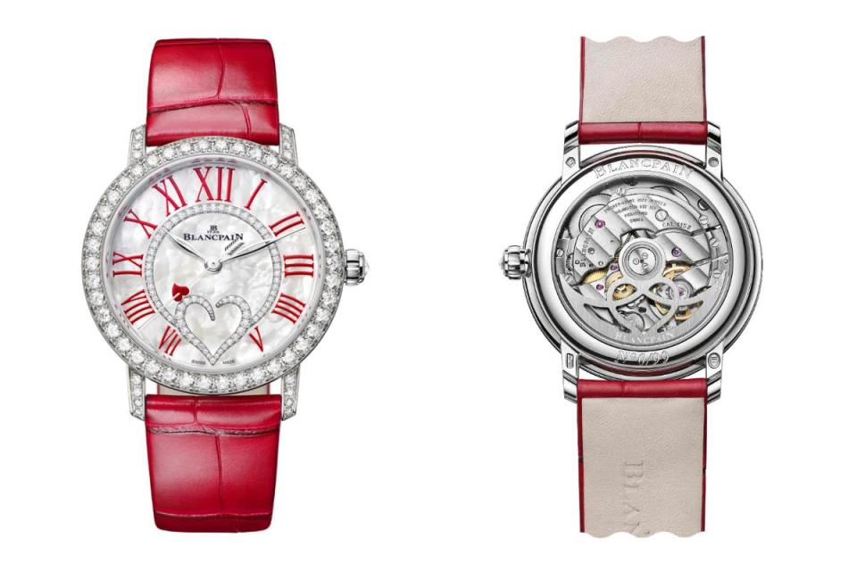 BLANCPAIN Ladybird 2024情人節限量腕錶，價格店洽圖片來源：BLANCPAIN提供
