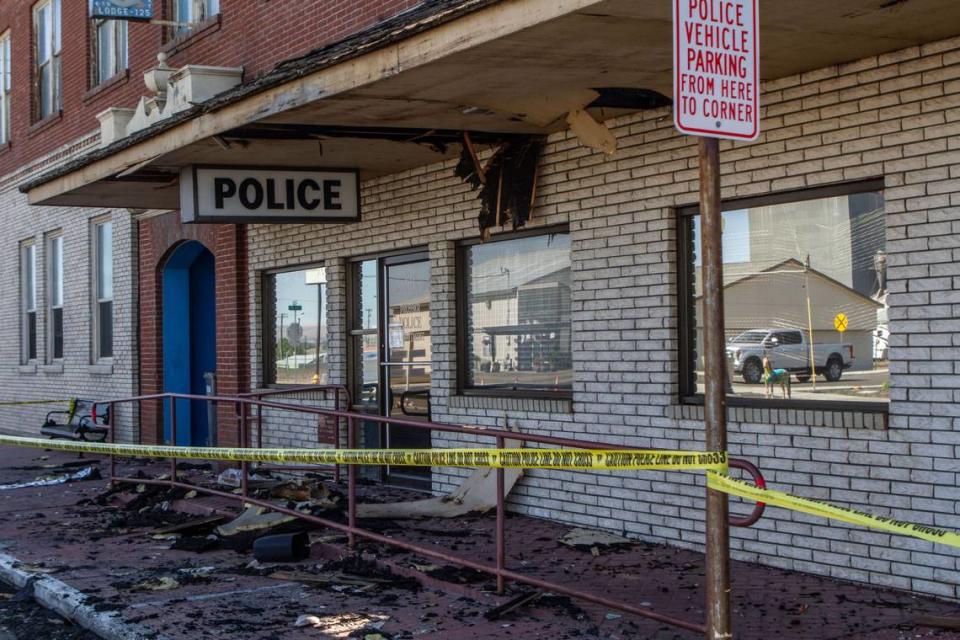 The police department, Prosser City Hall, a hardware store and the Masonic Lodge were all damaged in a fire that destroyed a butcher shop in downtown Prosser in May 2021.