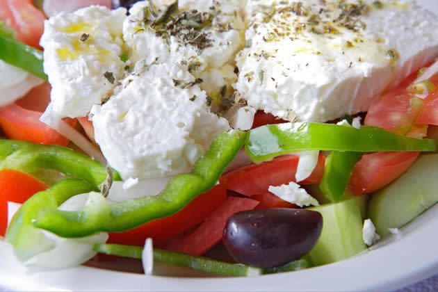 There's nothing like some Greek feta in a classic Greek salad ... especially if it's Bulgarian or French, in which case it won't taste quite the same. (Photo: Franz Marc Frei via Getty Images)