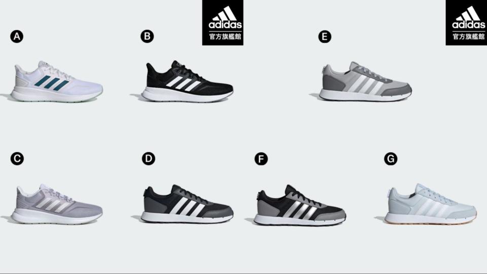 簡約RUN 50S與輕量RUNFALCON，都是adidas入門首選。（圖片來源：Adidas）