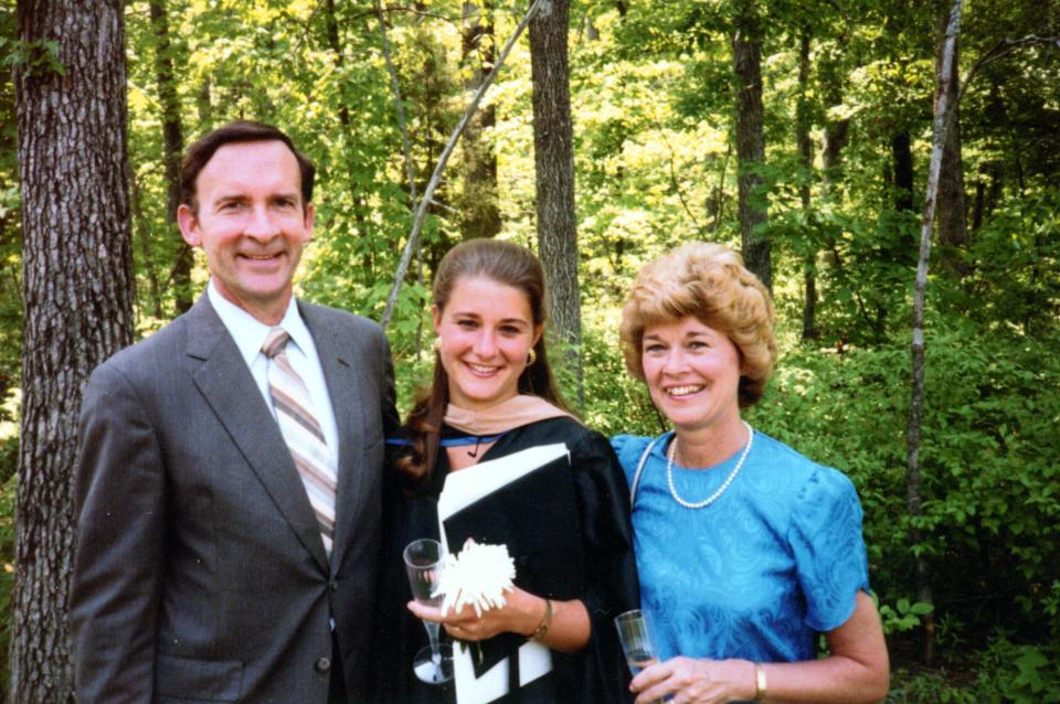 Melinda Gates with parents Ray and Elaine French