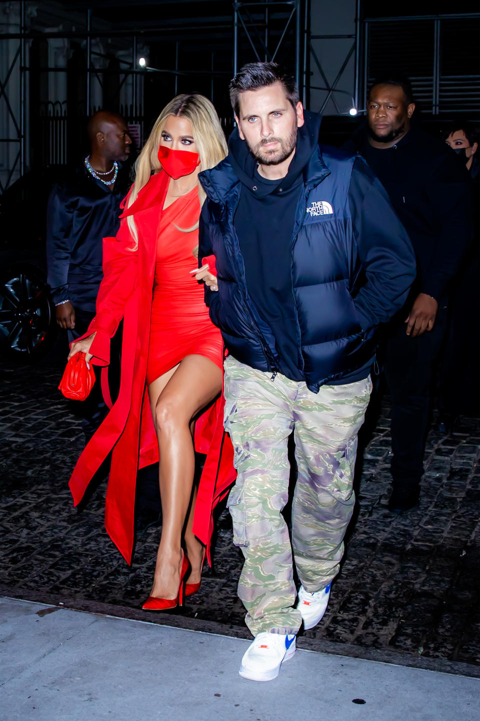 Khloe Kardashian attends the “Saturday Night Live” afterparty with Scott Disick at Zero Bond in New York City. - Credit: @TheHapaBlonde / SplashNews.com