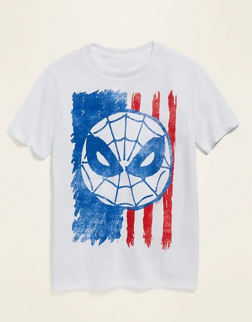 Find this Marvel Spider-Man American flag tee for $12 at <a href="https://yhoo.it/38a9rFM" target="_blank" rel="noopener noreferrer">Old Navy</a>.