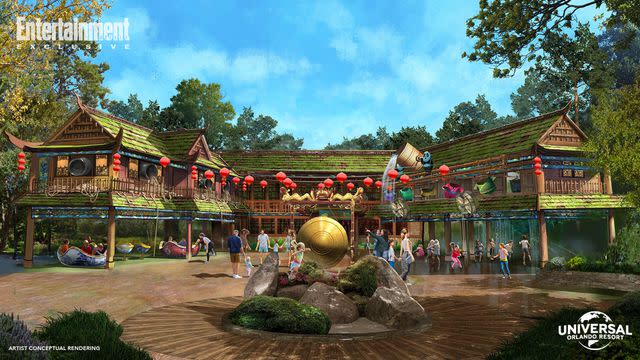 <p>Courtesy Universal Orlando Resort</p> 'Kung-Fu Panda' themed area concept art for new attraction at Universal Orlando Resort's DreamWorks Land