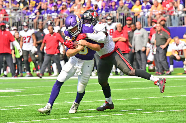 Fans all noticed this Minnesota Vikings supporter staring at a