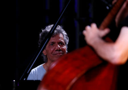 FILE PHOTO: U.S. jazz pianist and composer Chick Corea performs during the Malta Jazz Festival in Valletta, Malta July 21, 2018. REUTERS/Darrin Zammit Lupi