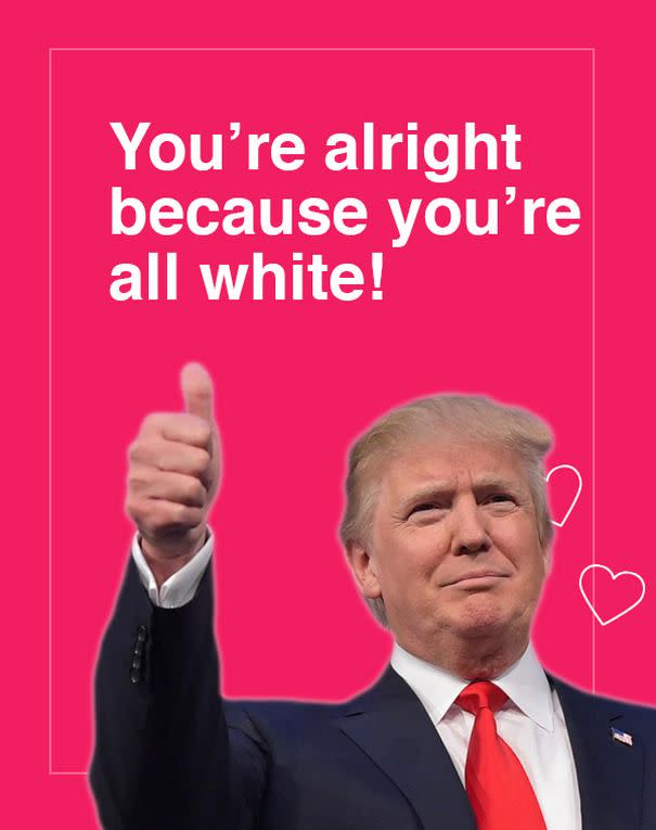 Ces cartes Donald Trump pour la Saint-Valentin sont vraiment géniales