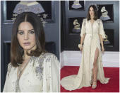 <p>El Gucci de Lana Del Rey cierra nuestra galería de los horrores. ¿Salvarías algún modelito de la lista negra de los Grammys? (Foto: EFE). </p>