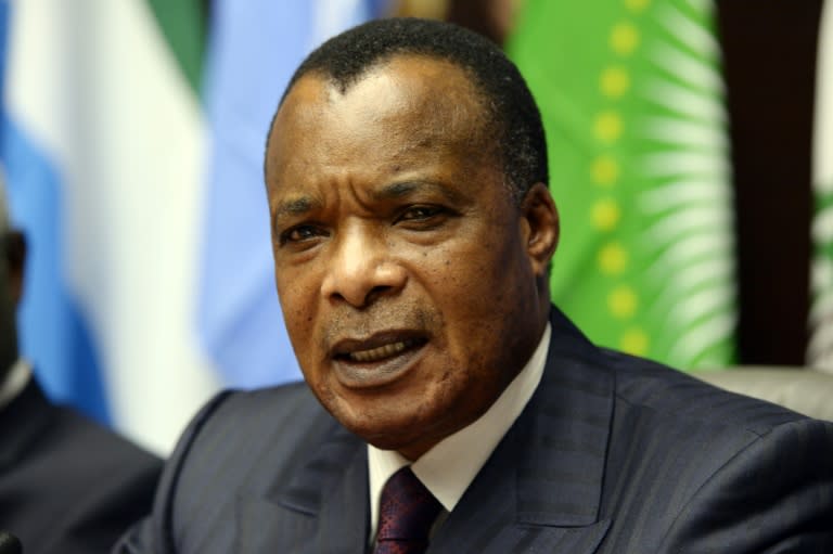 Congolese President Denis Sassou Nguesso, pictured during a visit to Brussels, in March 2015