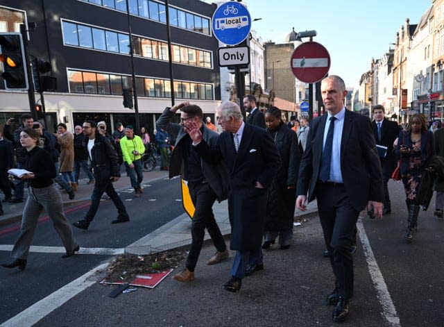 Royal visit to north London