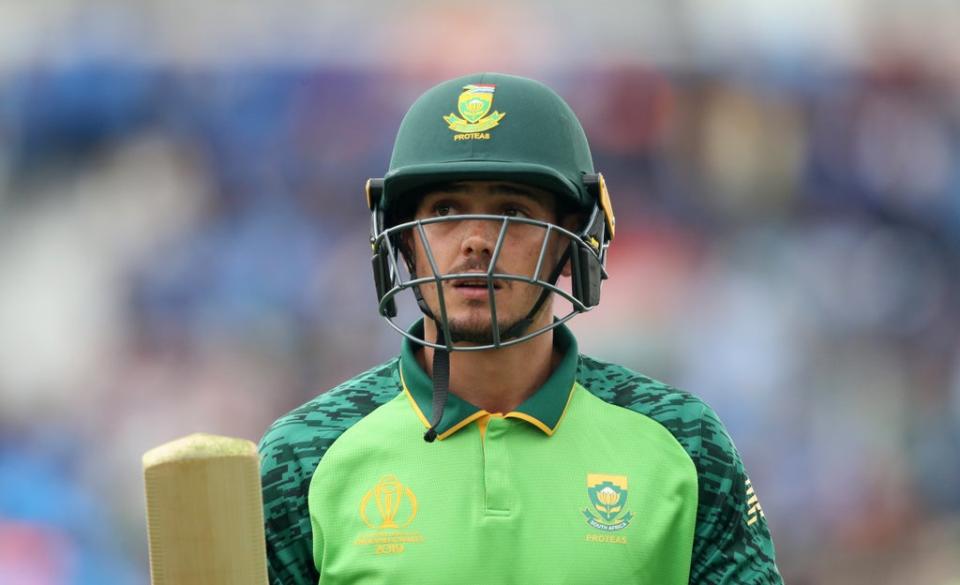 Quinton De Kock has apologised to his South Africa team-mates for withdrawing from the T20 World Cup game against West Indies because of his refusal to take the knee (PA Archive)