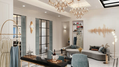 Woodbury Common Premium Outlets VIP Suite VIP Room Rendering