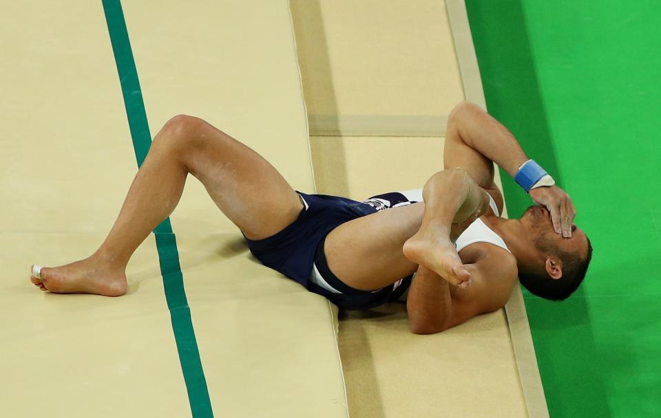 <p>In a horrifying injury none of us saw coming, French gymnast Samir Ait Said suffered a gruesome leg break during his vault qualifying round early into the Olympics. The footage went viral and is not for the faint of heart. </p>