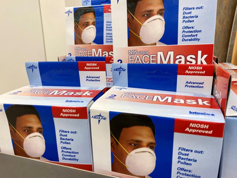 Walgreens in Hoffman Estates, Ill. started stocking heavy duty face masks on Jan. 31, 2020.