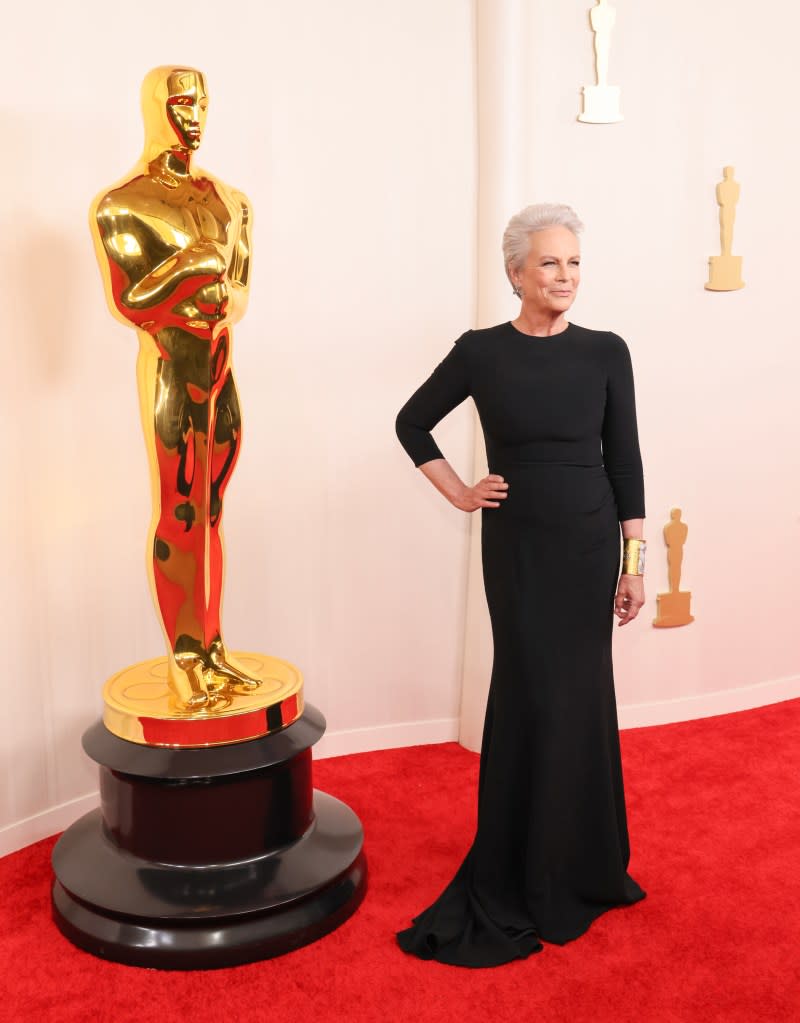 Jamie Lee Curtis presented Best Supporting Actress at the ceremony. Getty Images