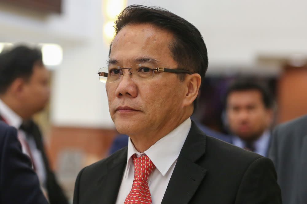 Minister in the Prime Minister's Department (Law) Datuk Liew Vui Keong is pictured at Parliament October 7, 2019. — Picture by Yusof Mat Isa