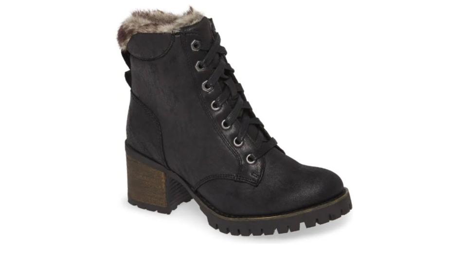 Steve Madden Comfort Faux Fur Trim Bootie - $40 (originally $100)