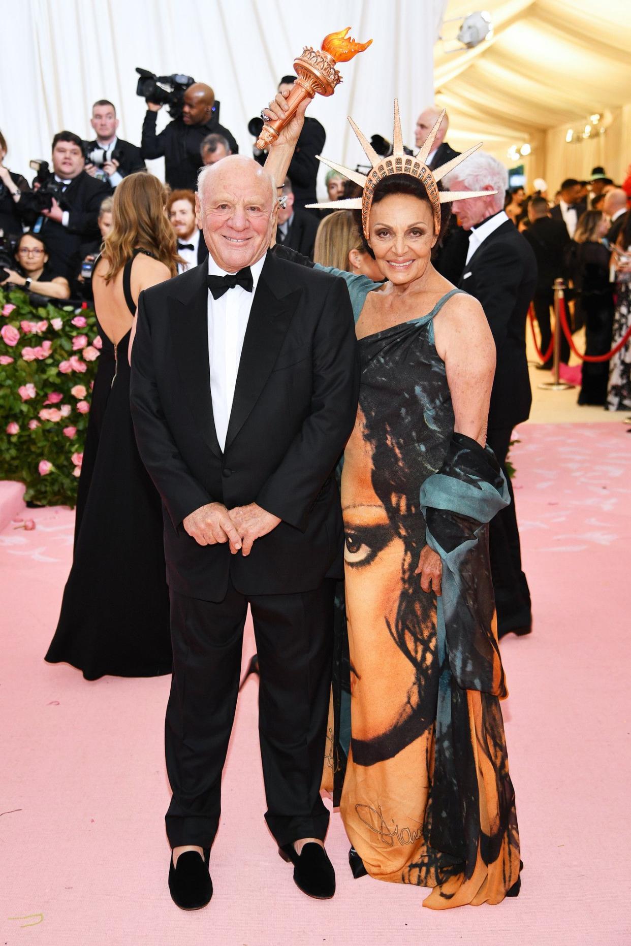 Barry Diller and Diane von Furstenberg attend The 2019 Met Gala Celebrating Camp: Notes on Fashion at Metropolitan Museum of Art on May 06, 2019 in New York City.