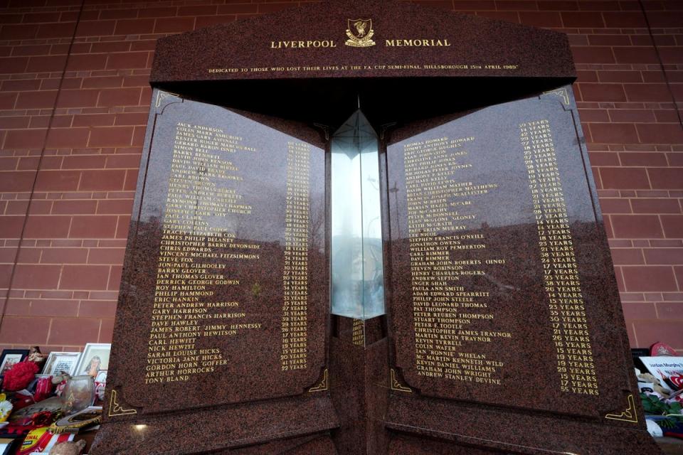 Ninety-seven Liverpool fans died in the Hillsborough disaster (PA Archive)