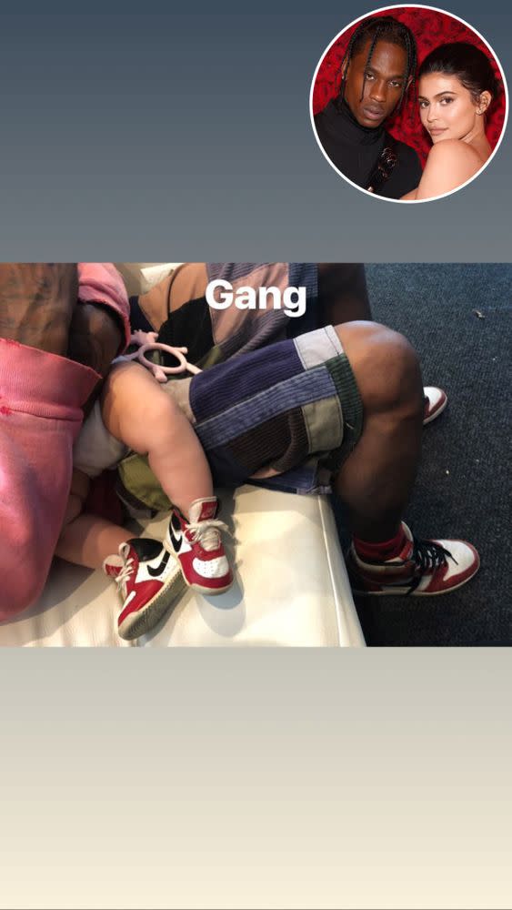 Travis Scott and daughter Stormi