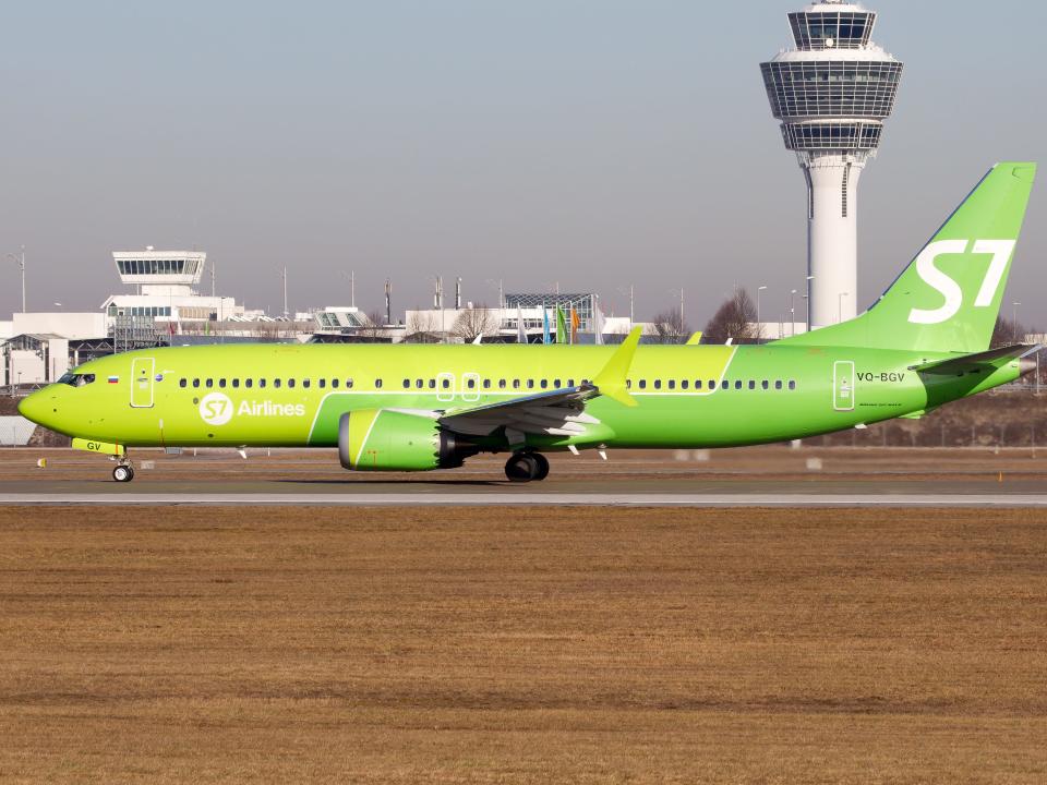 S7 Airlines' Boeing 737 Max 8