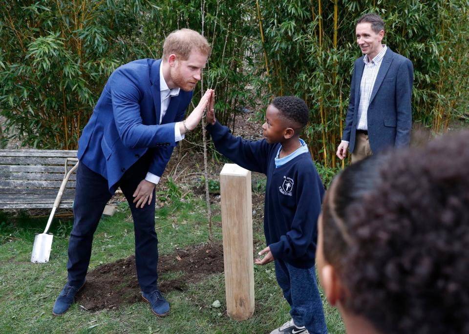 Prince Harry during his recent visit (PA)