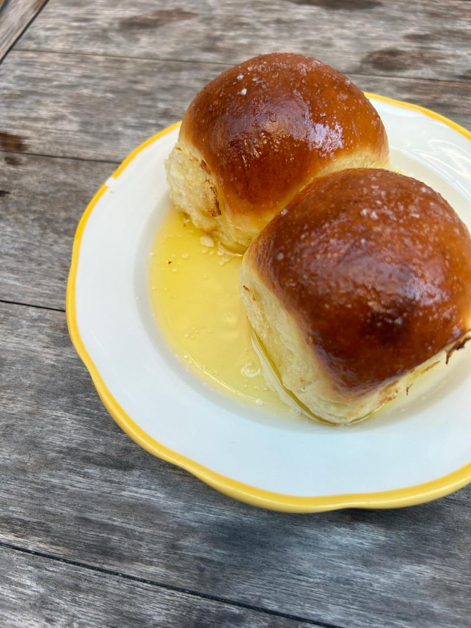 Perfectly buttery, slightly salty rolls at The Optimist.